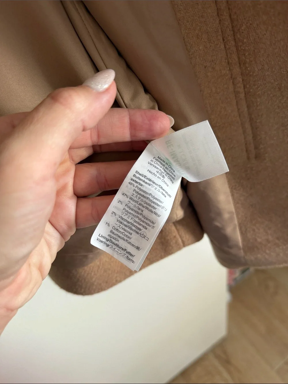 J. Crew Camel Wool-Blend coat - Picture 7 of 9